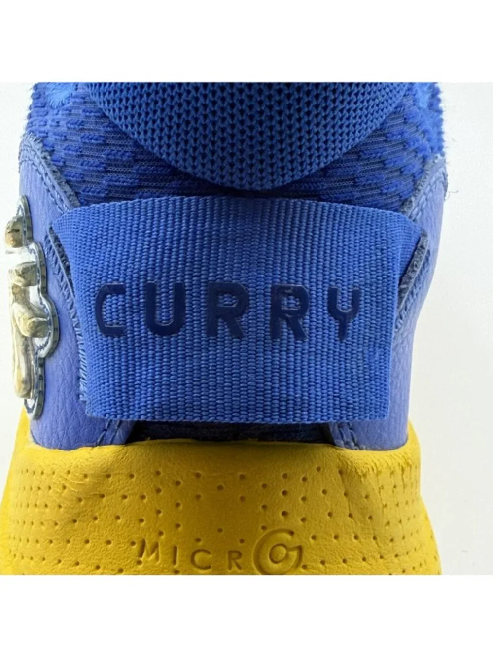 Under Armour Curry Flow 8 Youth Kids Basketball Shoes Blue Yellow Size 6Y